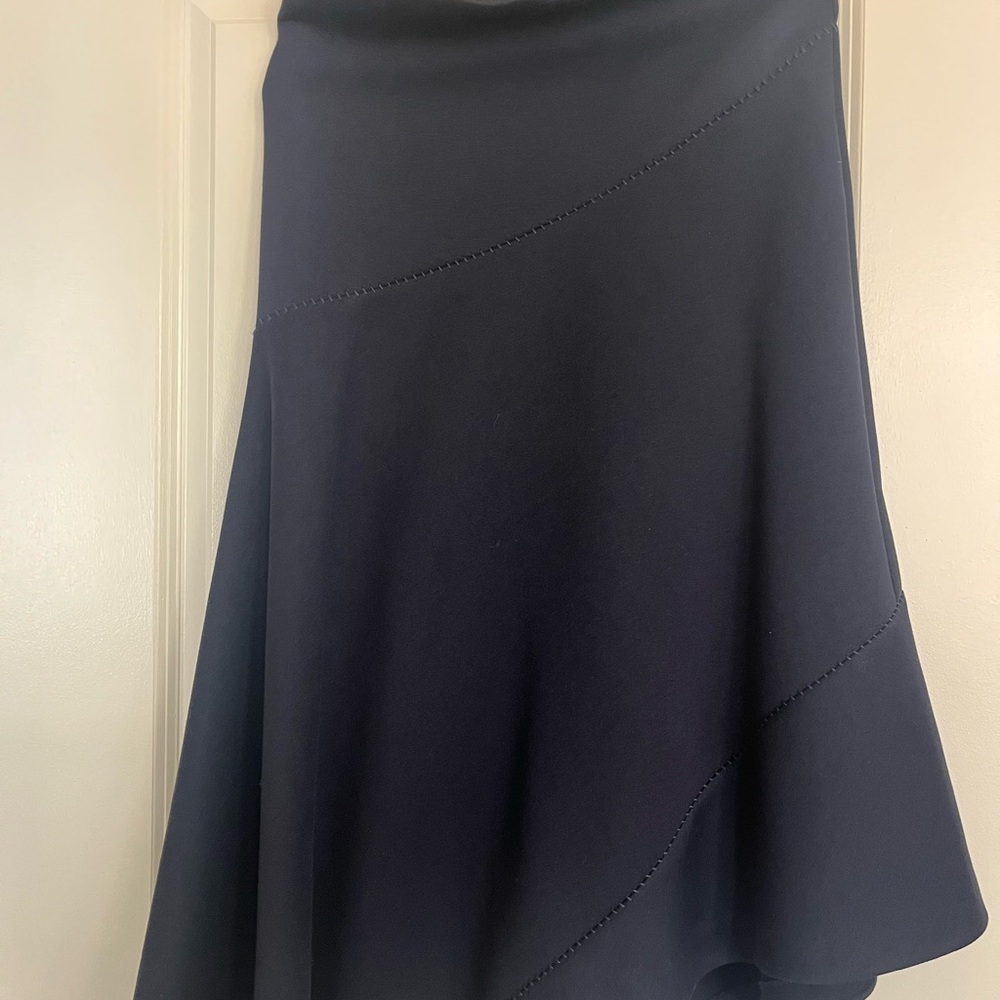 COS Dark Blue A-Line Skirt